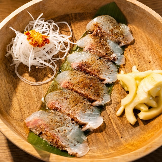 Jpn Snapper Carpaccio Sashimi.