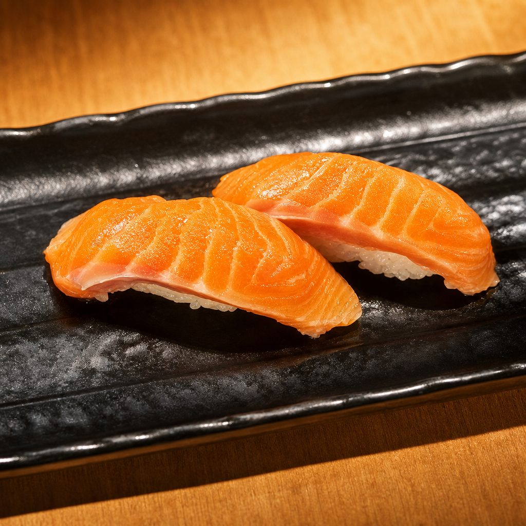 KING SALMON NIGIRI.
