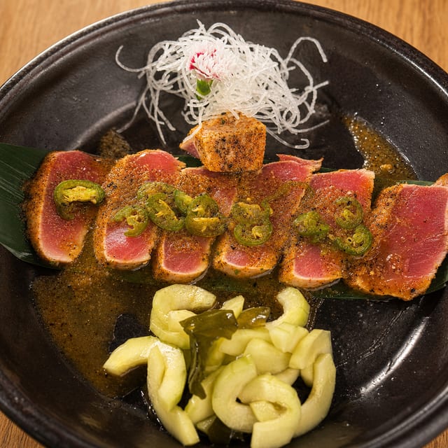 Tuna Tataki Special Sashimi.