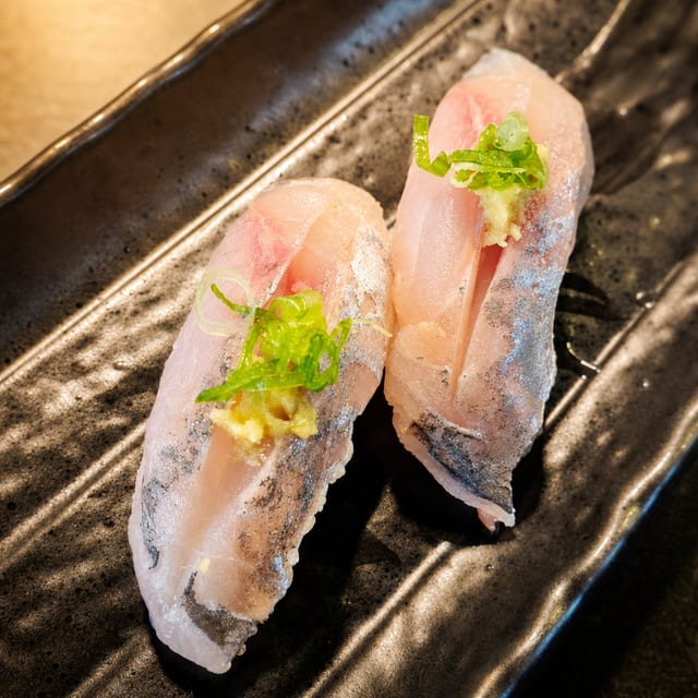 JPN SPANISH MACKEREL (AJI) NIGIRI.